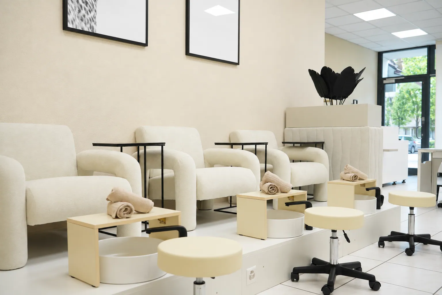 Pedicure-Sessel im Studio
